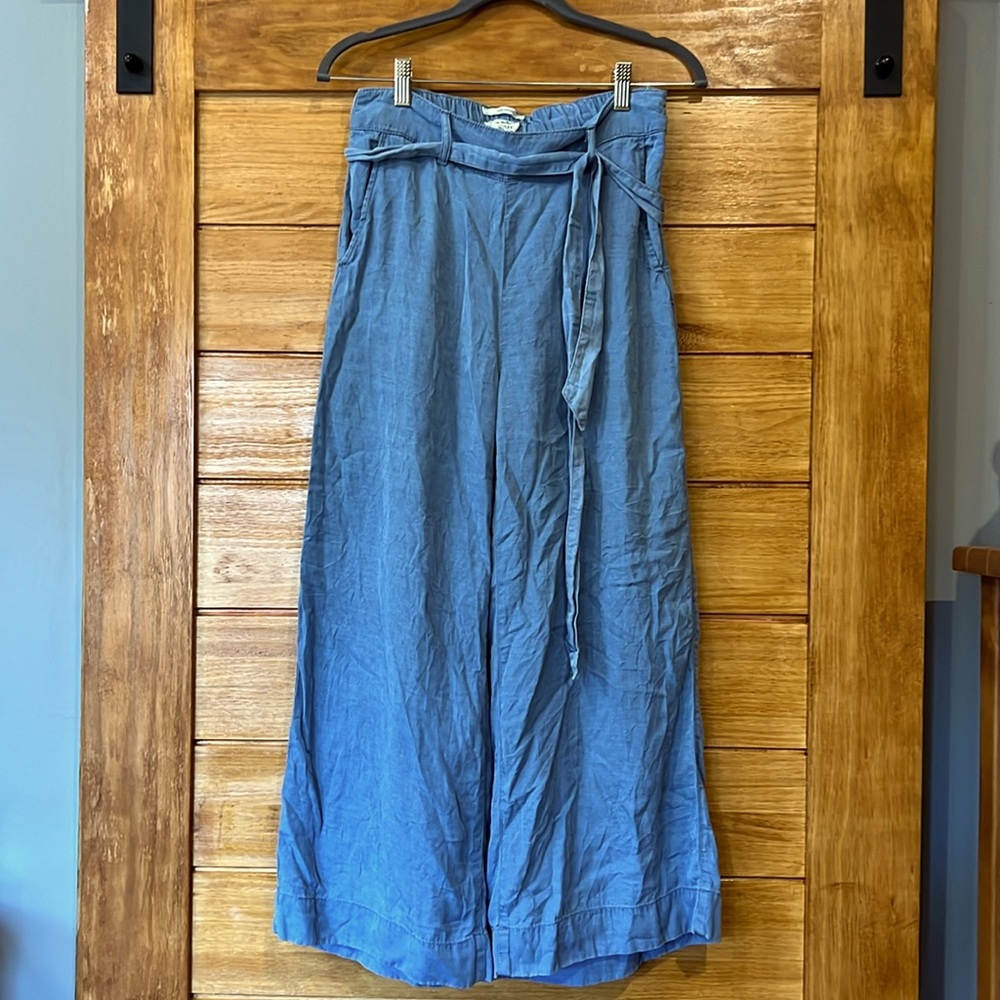 Nicole miller New York casual wide leg soft denim pants